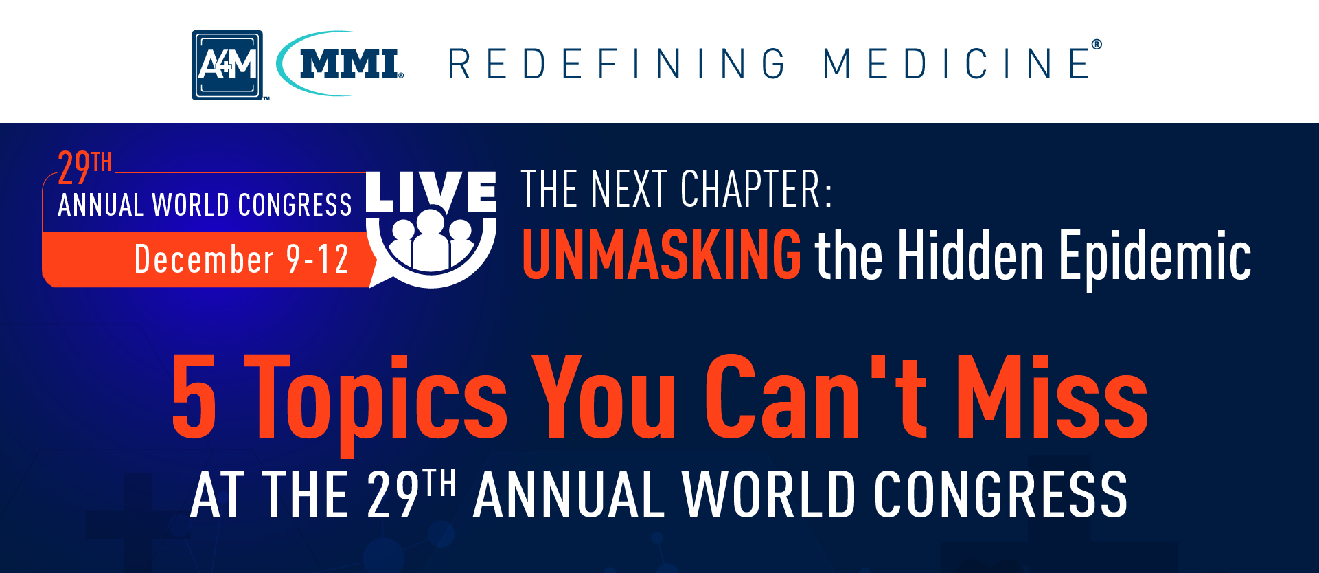 5 Topics You Can't Miss at the 29th Annual World Congress • A4M Blog