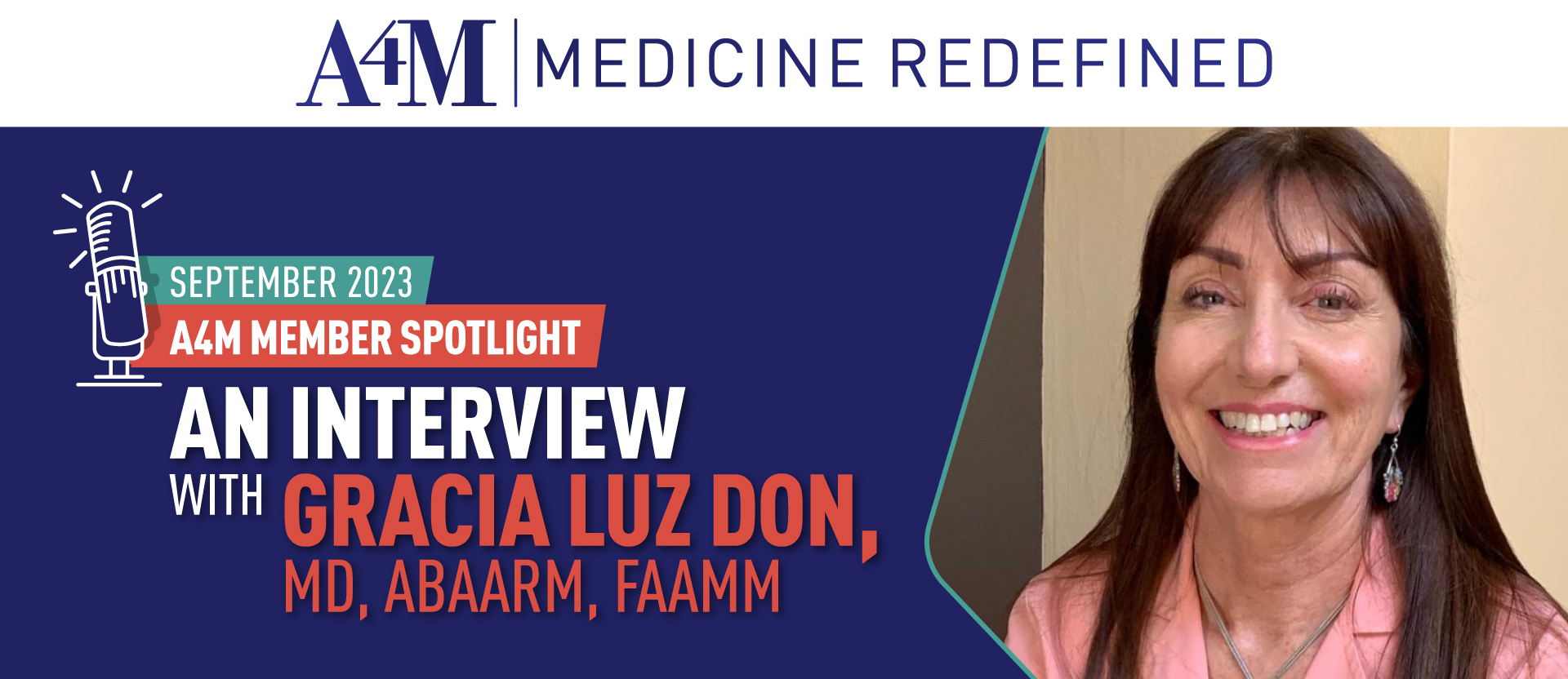 September 2023 A4M Member Spotlight: Dr. Gracia Luz Don